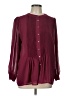 1.State 100% Polyester Burgundy 3/4 Sleeve Blouse Size L - photo 1