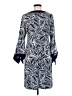 Perceptions Print Blue Casual Dress Size 8 - photo 2