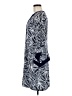 Perceptions Print Blue Casual Dress Size 8 - photo 5