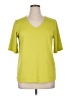 Susan Graver Green Short Sleeve Top Size XL - photo 1