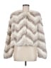 Joie 100% Rabbit Fur Chevron-herringbone Ivory Jacket Size M - photo 1