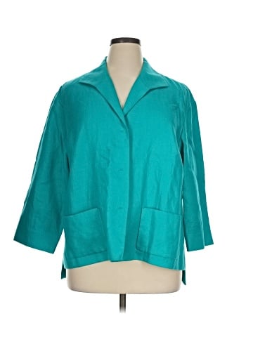Lafayette 148 New York 3/4 Sleeve Button-Down Shirt (view 1)