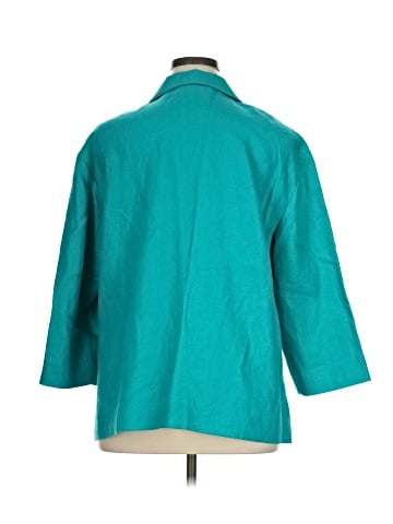 Lafayette 148 New York 3/4 Sleeve Button-Down Shirt (view 2)