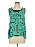Miss Chievous 100% Polyester Teal Sleeveless Blouse Size L - photo 1