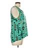 Miss Chievous 100% Polyester Teal Sleeveless Blouse Size L - photo 4