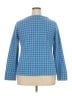 Ann Taylor Checkered-gingham Blue Pullover Sweater Size XXL - photo 2