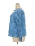 Ann Taylor Checkered-gingham Blue Pullover Sweater Size XXL - photo 5