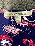 41Hawthorn 100% Polyester Paisley Blue Short Sleeve Blouse Size M - photo 7
