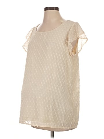 Full Moon Maternity Short Sleeve Blouse (view 1)