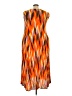 Roaman's 100% Rayon Chevron-herringbone Orange Cocktail Dress Size 22 (1X) - photo 2