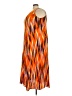 Roaman's 100% Rayon Chevron-herringbone Orange Cocktail Dress Size 22 (1X) - photo 5