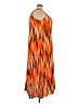 Roaman's 100% Rayon Chevron-herringbone Orange Cocktail Dress Size 22 (1X) - photo 4