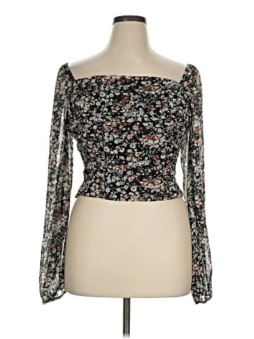 Lulus Long Sleeve Blouse (view 1)