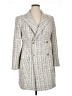 Halston 100% Polyester Ivory Coat Size 14 - photo 1