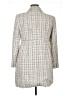 Halston 100% Polyester Ivory Coat Size 14 - photo 2