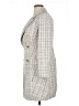 Halston 100% Polyester Ivory Coat Size 14 - photo 5