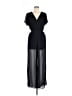 Heart Soul 100% Polyester Solid Black Jumpsuit Size M - photo 1