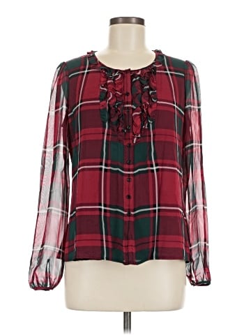 Pendleton Long Sleeve Silk Top (view 1)