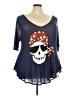 Wildfox Blue 3/4 Sleeve Top Size Sm (1 or S) - photo 1