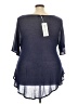 Wildfox Blue 3/4 Sleeve Top Size Sm (1 or S) - photo 2