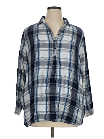 Coldwater Creek 3/4 Sleeve Button-Down Shirt (view 1)