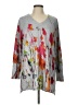 Soft Surroundings Floral Gray Cardigan Size L (petite) - photo 1