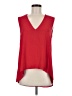 BCBGMAXAZRIA 100% Polyester Red Sleeveless Blouse Size M - photo 1