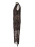 Topshop 100% Polyester Animal Print Brown Cocktail Dress Size 8 - photo 5