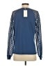 Automet Blue Long Sleeve Blouse Size S - photo 2