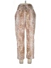 WAYF Animal Print Gold Casual Pants Size L - photo 1