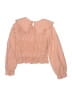 Zara Orange Red Long Sleeve Blouse Size 13-14 - photo 2