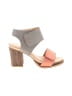 Very Volatile Color Block Gray Sandals Size 8 - photo 1