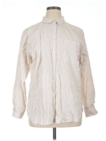 Ann Taylor LOFT Outlet Long Sleeve Button-Down Shirt (view 1)