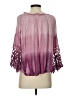 Studio West 100% Rayon Purple 3/4 Sleeve Blouse Size S - photo 2