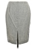 Moda International Solid Gray Wool Skirt Size 6 - photo 2