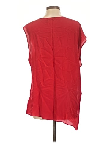 GUESS by Marciano Short Sleeve Silk Top (view 2)