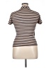 Max Mara Brown Short Sleeve Turtleneck Size 14 - photo 2
