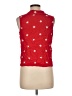 Fifth Sun 100% Rayon Stars Red Sleeveless Button-Down Shirt Size M - photo 2