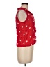 Fifth Sun 100% Rayon Stars Red Sleeveless Button-Down Shirt Size M - photo 4