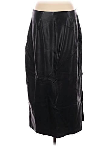 Topshop Faux Leather Skirt (view 2)