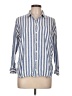 Old Navy Stripes Blue Long Sleeve Button-Down Shirt Size L - photo 1