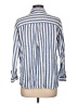 Old Navy Stripes Blue Long Sleeve Button-Down Shirt Size L - photo 2