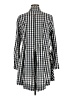 Comfy U.S.A. Checkered-gingham Silver Long Sleeve Button-Down Shirt Size M - photo 2
