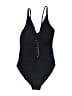 Ambrielle Stars Black One Piece Swimsuit Size L - photo 1