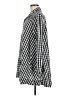 Comfy U.S.A. Checkered-gingham Silver Long Sleeve Button-Down Shirt Size M - photo 5