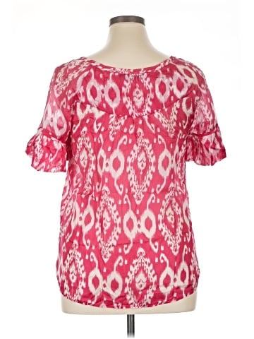 Zara Basic Short Sleeve Silk Top (view 2)