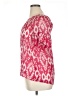 Zara Basic 100% Silk Pink Short Sleeve Silk Top Size XL - photo 5