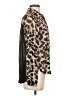 Mine 100% Polyester Animal Print Brown Long Sleeve Blouse Size S - photo 4