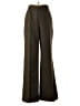 Le Suit 100% Polyester Chevron-herringbone Brown Dress Pants Size 8 - photo 1