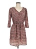 Bebop 100% Polyester Print Red Casual Dress Size M - photo 1